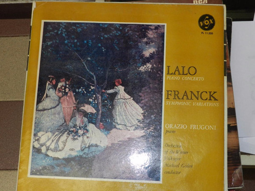 Vinilo 2328 - Lalo. Concierto Para Piano Y Orquesta - Opus 