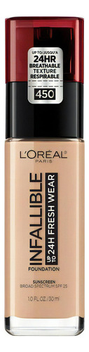 Maquillaje L'oreal Paris Infalible Hasta 24 Horas Fresh Wear