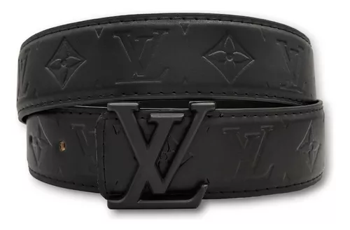 Louis Vuitton Cinturón LV Iniciales reversibles Gris Cuero ref.554795 -  Joli Closet
