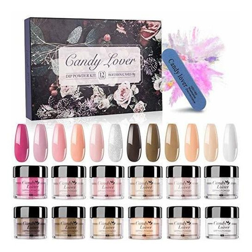 Esmalte - Dipping Powder Nail Kit - 12 Pastel Fall Winter Co