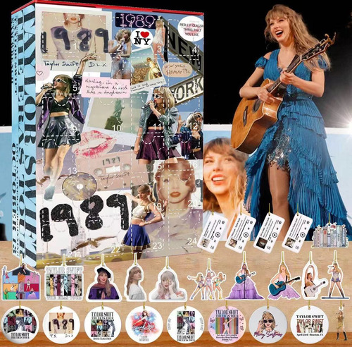 Caja Con Colgante Acrílico Taylor Alison Swift, 24 Piezas