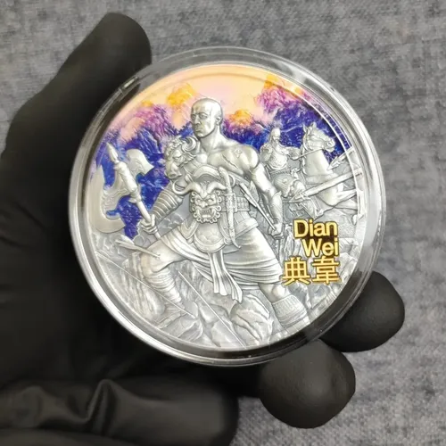 Moeda Prata ,999 3oz Niue 2021 - Guerreiros Da China Antiga