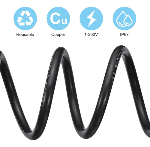 Cable De Extensión De 3 Pines De 1 M, Conector Ip67 Impermea