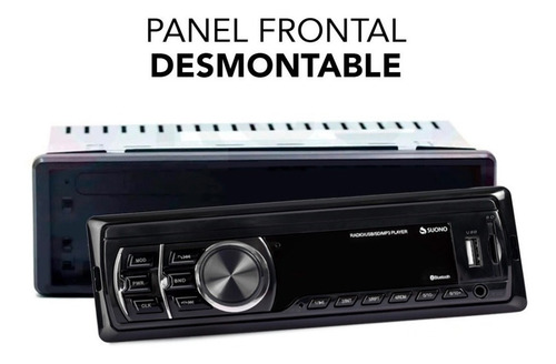 Estereo Bluetooth Con Control Desmontable Usb Stereo Auto Fm