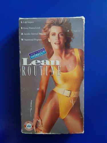 Video Vhs Aeróbicos Jane Fonda Lean Routine