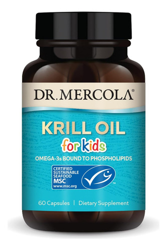 Aceite De Krill Para Niños Dr. Mercola 60 Cápsulas