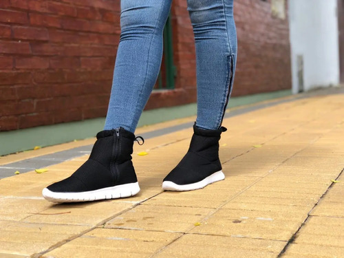 Zapatillas Botitas Elastizadas Cierre Urbana Dama Mujer Dama | MercadoLibre