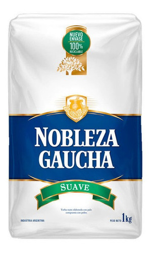 Yerba Mate Nobleza Gaucha Suave Sin Tacc X 1 Kg