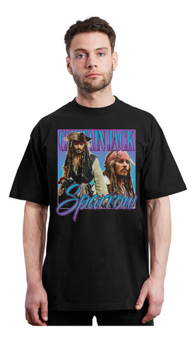 Jack Sparrow - Collage - Piratas Del Caribe - Polera