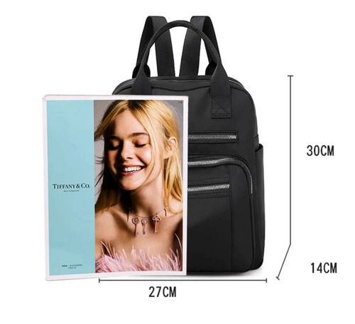 Imagen 5 de 6 de Mochila Maletín De Mujer Impermeable Majema