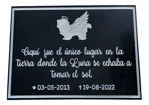 Placa Para Urna, Cripta O Lapida Funeraria