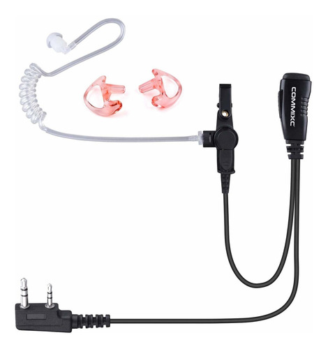 Auricular Walkie Talkie Tubo Acustico Aire Microfono Ptt Bao