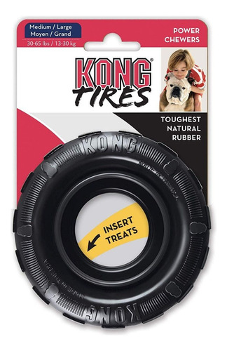 Juguete Kong Para Perro Tires Rueda Negro M/l