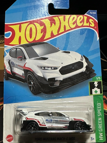 Hot Wheels - Ford Mustang Mach E 1400 - Hw Green Speed 1/5 Blanco (Usado)