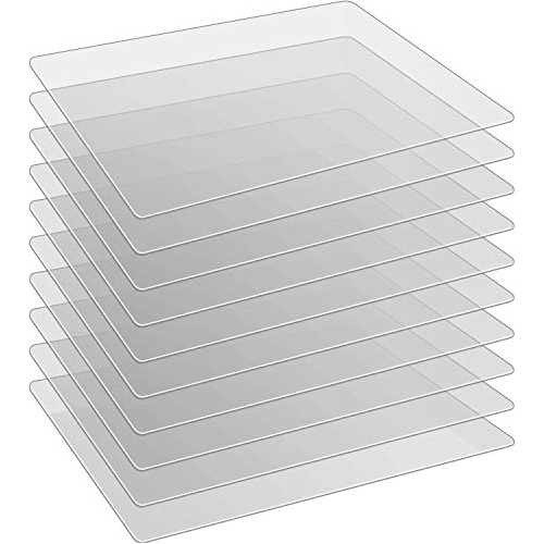 10 Pieces Flexible Plastic Cutting Board Multipurpose P...