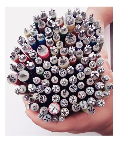 Kit 10 Carimbos De Unhas Adesivos Artesanais Frete Grátis