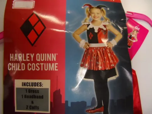 FANTASIA HARLEY QUINN _ ARLEQUINA VESTIDO VERMELHO O ESQUADRÃO