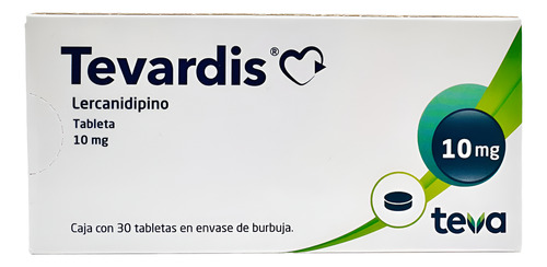 Tevardis 10 Mg. Caja Con 30 Tabletas. Teva.