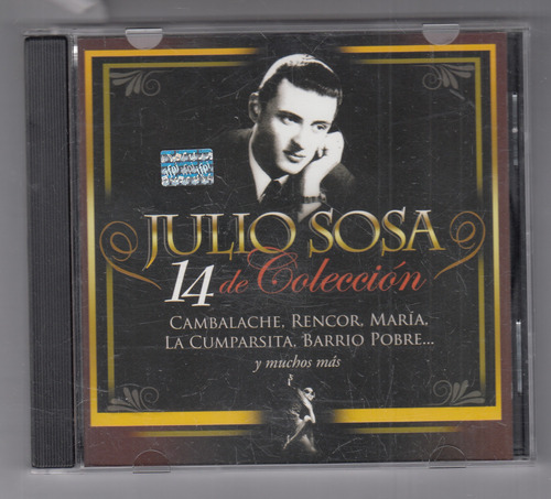Julio Sosa 14 De Coleccion Cd Original Usado Qqc. Mz
