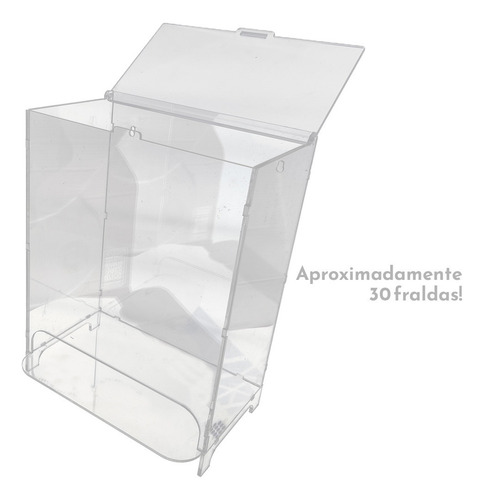 Porta Organizador Caixa Fralda Quarto Bebe Acrílico