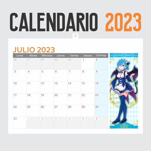 Imagen 3 de 6 de Calendario 2023 Anime Re Zero - Animeras