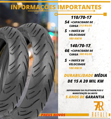Par Pneu Moto Next 2/comet, Mt03 110/70-17+140/70-17