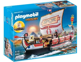 Playmobil History 5390 Galera Romana, Barco Flotante, Juguet