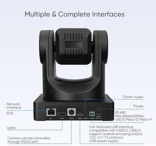 Zoom Óptico Smtav De 12x Y Zoom Digital De 16x, Ptz De Alta