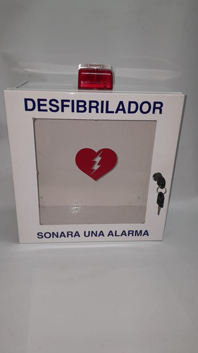 Gabinete Pared Para Desfibrilador Dea Con Alarma 35x35cm O9j