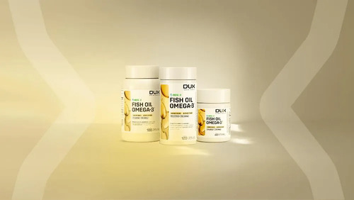 Fish Oil Ômega 3 Pote 180 Capsulas Dux Sabor