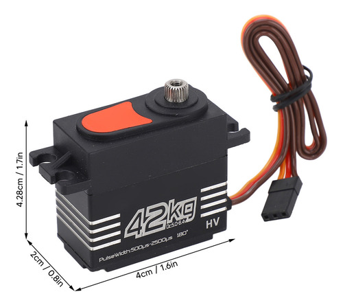! Servo Digital Rc Crawler De 42 Kg De Alto, Motor Sin