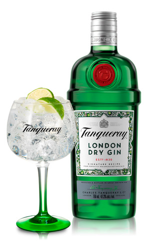 Ginebra Tanqueray London Dry Gin  0,70l + Copa De Vidrio