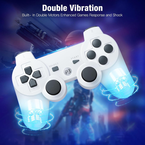 Controlador Inalámbrico Powerextra Ps-3 Compatible Con Play-