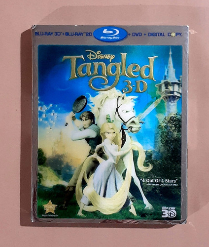 Tangled ( Enredados ) Blu-ray 3d + Blu-ray 2d + Dvd Original