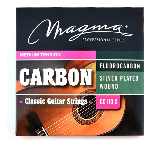 Encordado Para Guitarra Clásica Magma Carbon Tension Media 