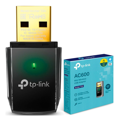 Tp-link Archer T2u Adaptador De Red Wifi Usb Banda Dual