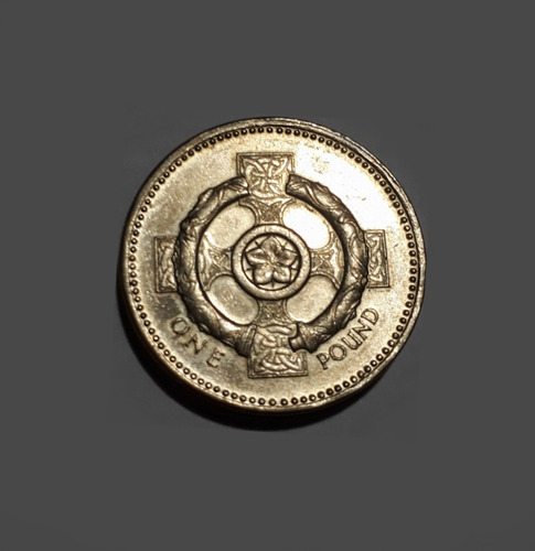 Moneda De Reino Unido, 1 Libra, 1996, Cruz Celta, Xf