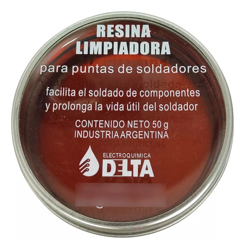 Resina Limpiadora Delta Limpia Punta Soldador Cautin 50g X3u