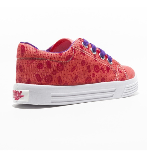 Imagen 3 de 8 de Zapatilla Niños Lona Toy Estamp V/color (27 Al 33) Art 1154