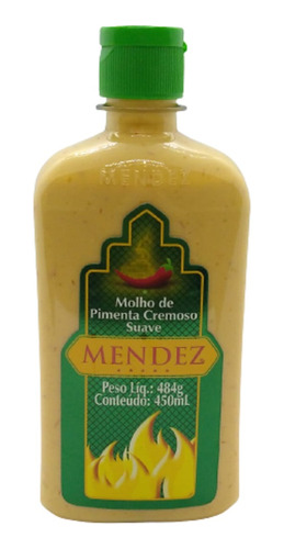 Molho De Pimenta Mendez 450ml Cremosa Suave