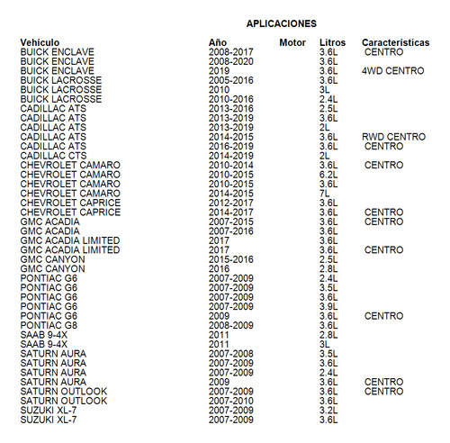 Tensor Cadillac Ats 2013-2019 2.0l Gm Parts