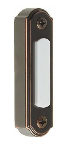 Heath Zenith Sl-257-02 Wired Push Button, Engrasada Bronce F