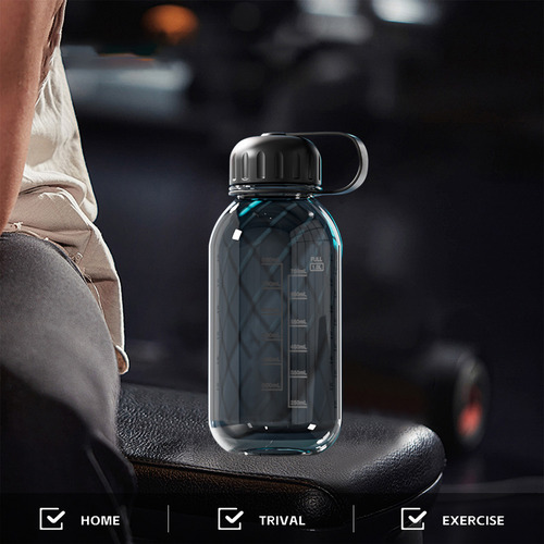 Botella De Agua Deportiva A Prueba De Fugas Con Asa Para Gim