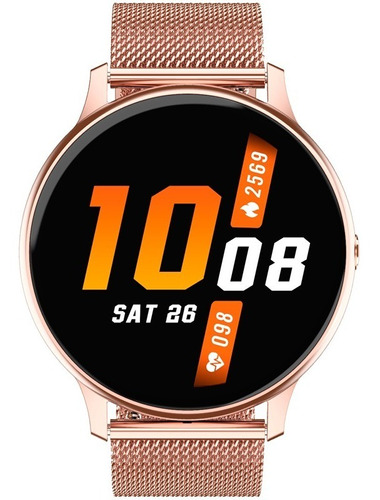 Reloj Inteligente Smartwatch Kei Kira Plus Dorado Metalico