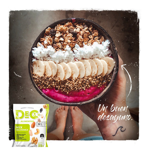 Mix Saludable De Frutos Secos Dec Alimentos - X3 Paquetes