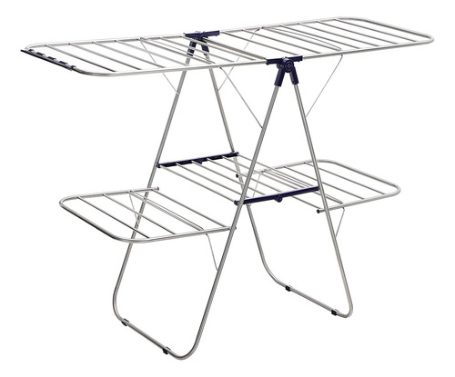 Songmics Ullr53bu - Tendedero Plegable De Dos Niveles Para R