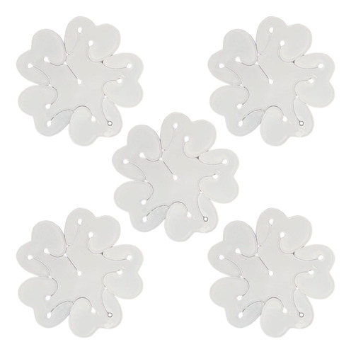 Clip Plastico Forma Flor Para Globos X 5 Unidades