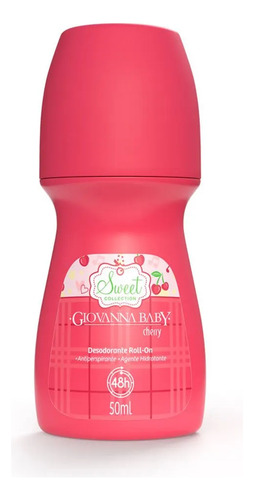 Kit C/2 Giovanna Baby Desodorante Rolll On Cherry 50ml Cereja