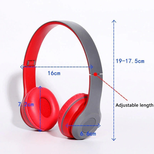 Imagen 3 de 6 de Auricular Bluetooth Vincha Micro Sd Radio Fm Inalambrico P47