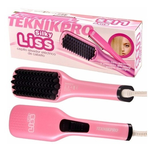 Cepillo Alisador Teknikpro Silky Liss Planchita Plancha Pelo